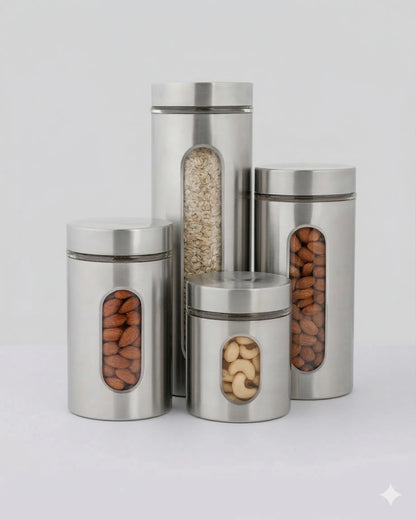 Edelstahl Vorratsdosen